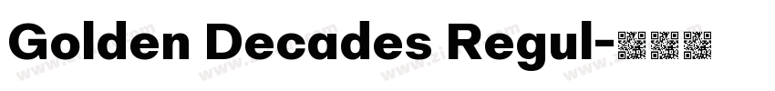 Golden Decades Regul字体转换